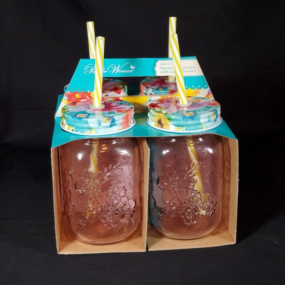 The Pioneer Woman Kitchen Nwts Pioneer Woman Mason Jar Glasses